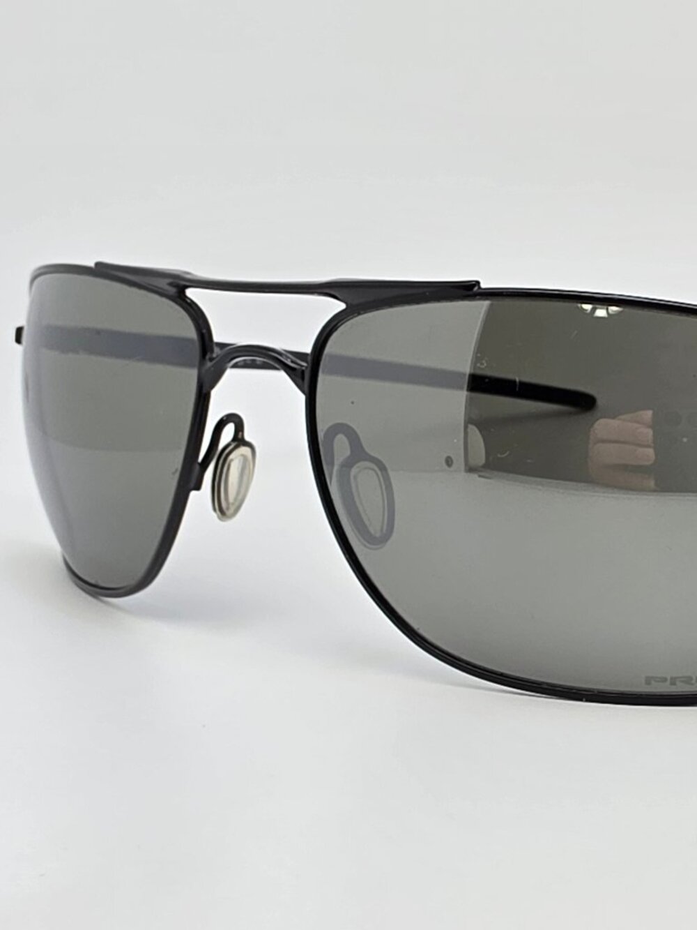 Oakley OO4124-1162 Gauge 8 Black Frame Prizm Black Iridium Aviator Sunglasses